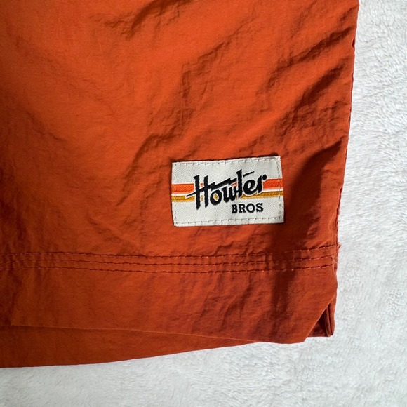 Howler Brothers Mens Small Orange Horizon Hybrid Shorts Swim Trunks HB-438716 - Picture 6 of 9